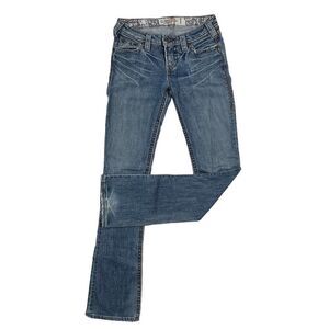 Vintage Cotton Women Jeans US 26 Light Washed Denim Pants Western Glove Works